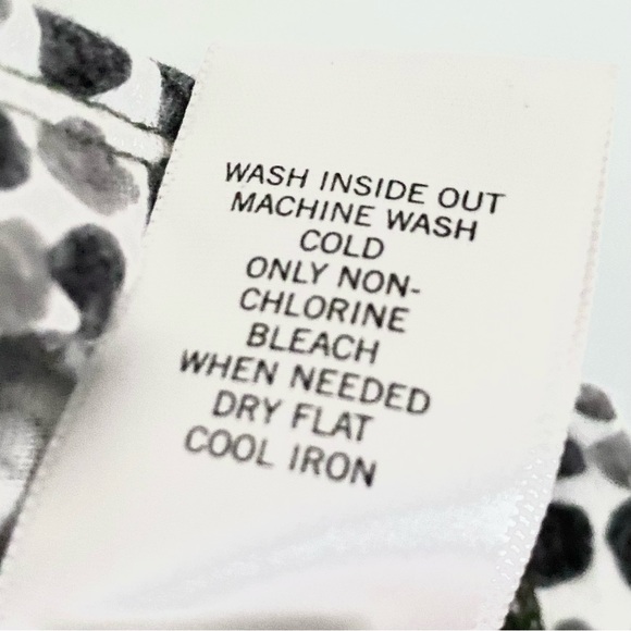 Banana Republic Dotted Cowl Neck Sleeveless Top GeoSpotted Jersey Tank Blouse XL - Picture 16 of 16